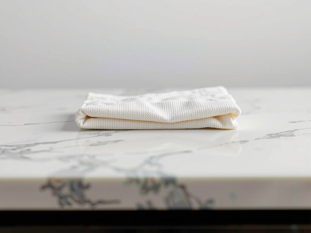 Detalle de limpieza en mármol